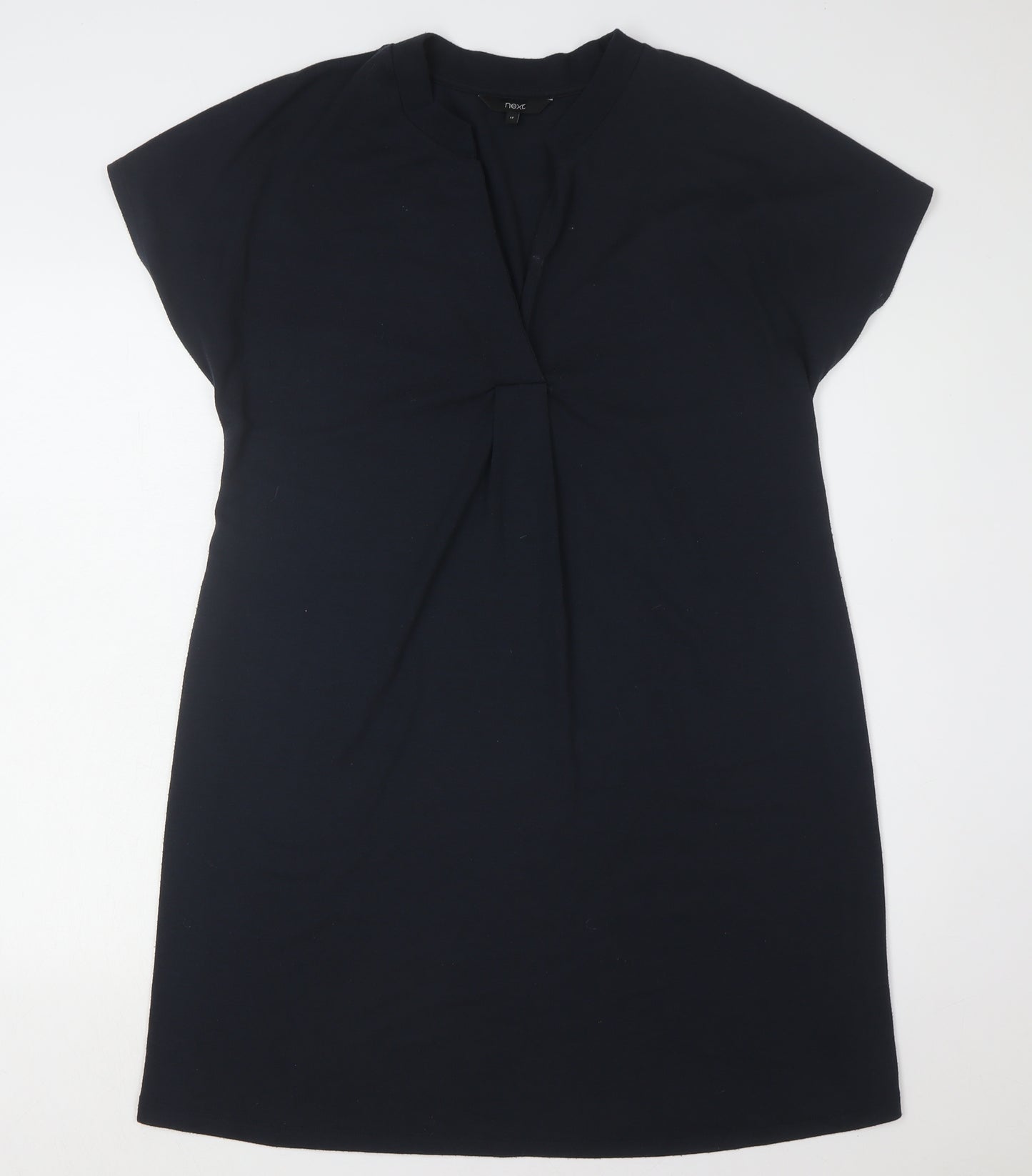 Next Women's Black Size 12 Cap Sleeve Jersey Dress