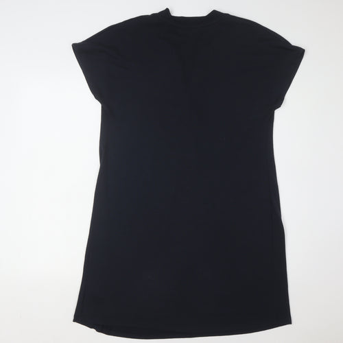 Next Women's Black Size 12 Cap Sleeve Jersey Dress