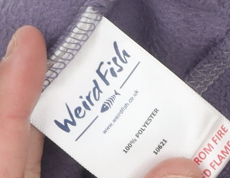 Weird Fish Women's Purple Fleece Jacket Size 16