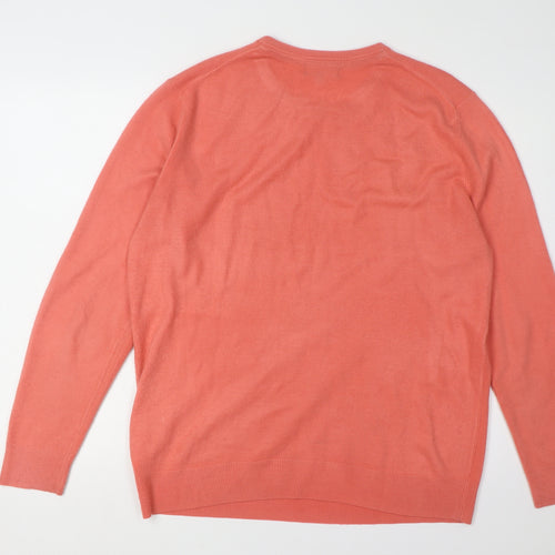 Debenhams Men's Red Pullover Jumper - Large