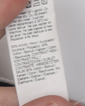 River Island Men's Black Hooded Pullover Jumper M