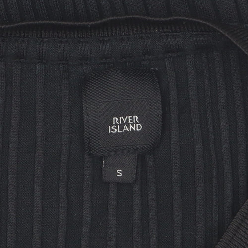 River Island Men’s Black Crew Neck T-Shirt S