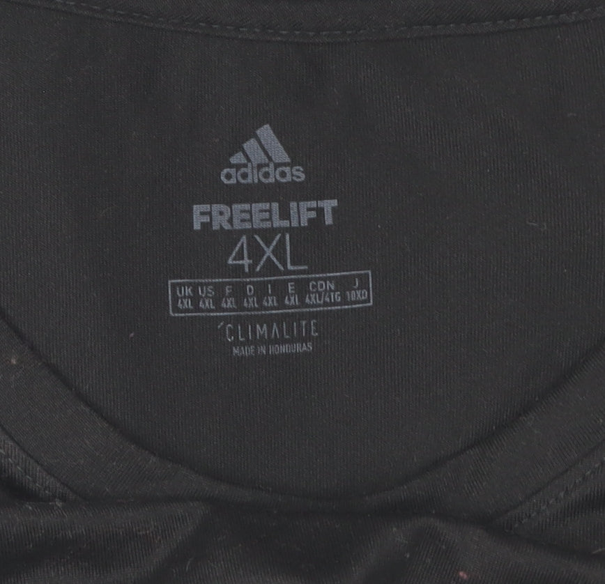 Adidas Men's Black 4XL T-Shirt, Gym Ready