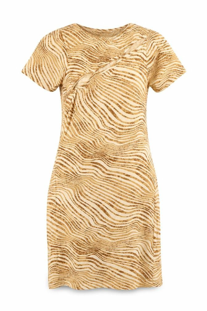 Motel Women's Beige Animal Print Dress Size 6