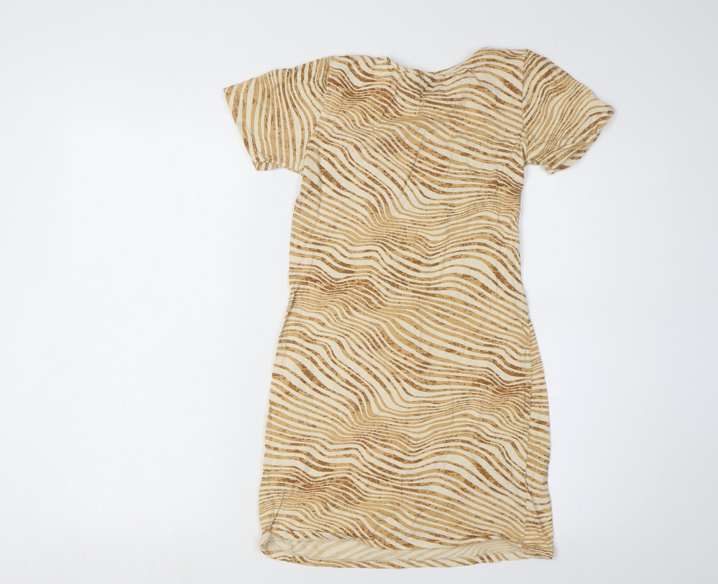 Motel Women's Beige Animal Print Dress Size 6