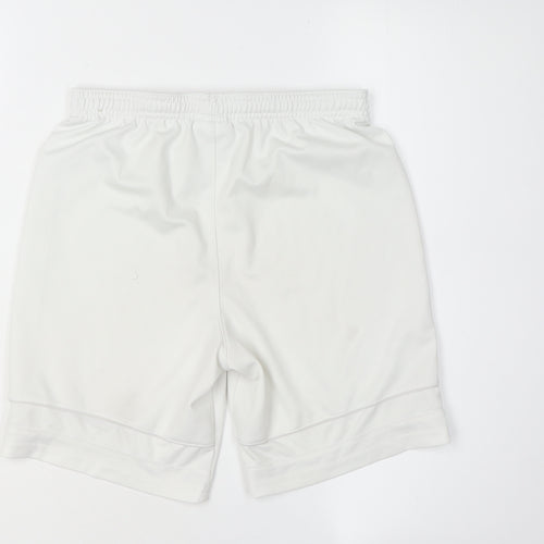 Nike Boys White Athletic Shorts L - Gym & Training Essential