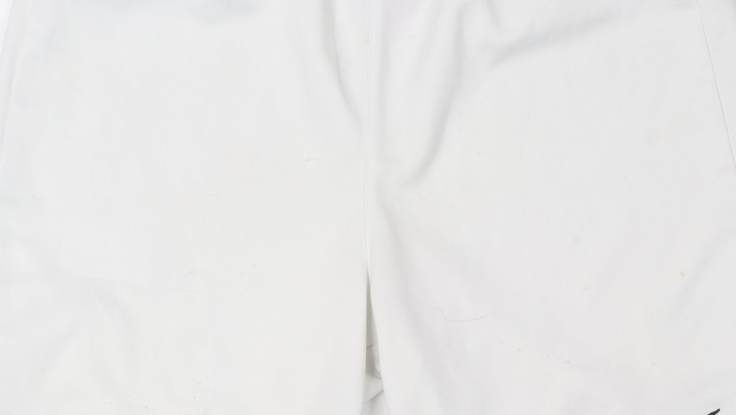Nike Boys White Athletic Shorts L - Gym & Training Essential