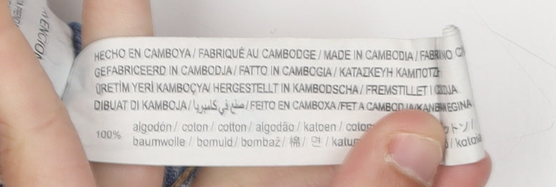 Stradivarius Women's Blue Wide-Leg Jeans Size 10