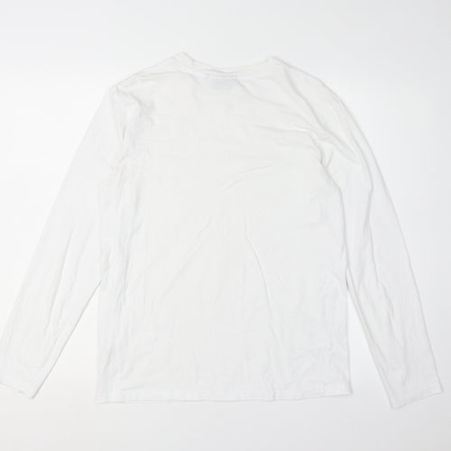 McKenzie Men’s White Long Sleeve T-Shirt Size S