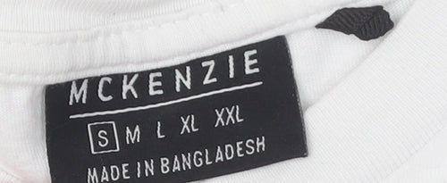 McKenzie Men’s White Long Sleeve T-Shirt Size S