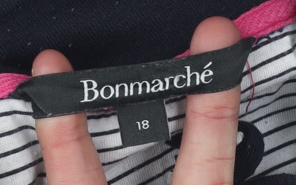 Bonmarché Women's Black Full Zip Sweatshirt, Size 18