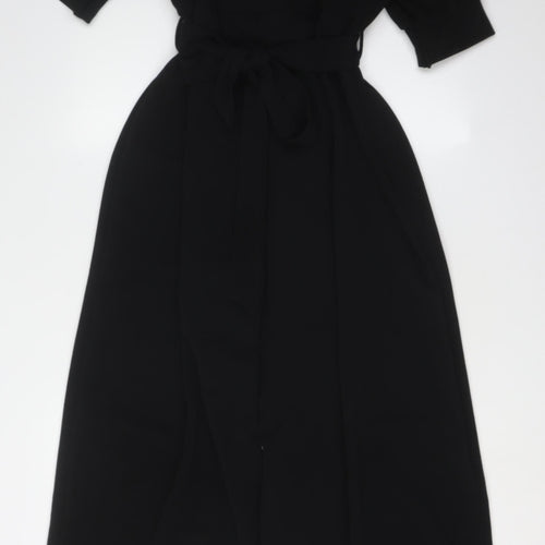 Boohoo Women's Black Jumpsuit, Size 18, Off Shoulder