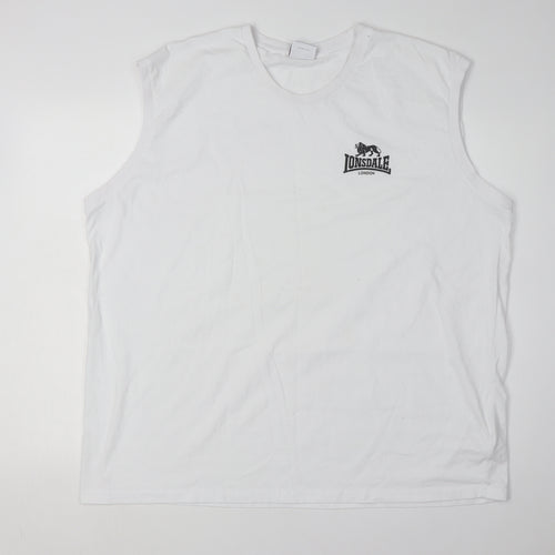 Lonsdale Men's 4XL White Tank Top