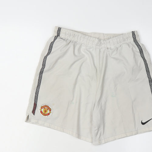Nike Men's White Athletic Shorts XL Manchester United
