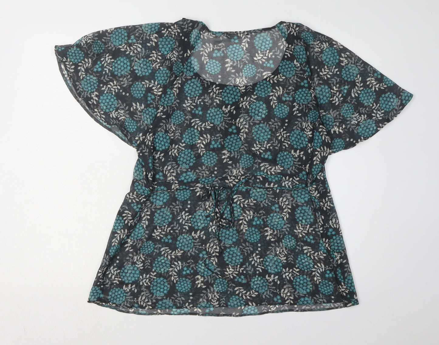 Planet Women's Multicoloured Size 18 Floral Tunic Blouse