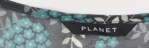 Planet Women's Multicoloured Size 18 Floral Tunic Blouse