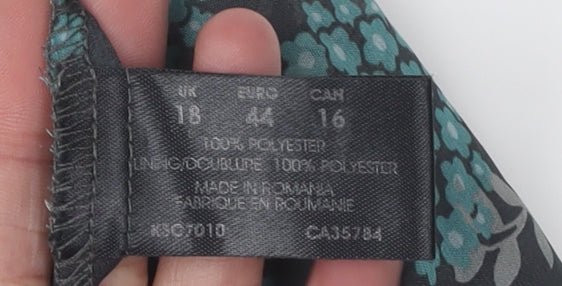 Planet Women's Multicoloured Size 18 Floral Tunic Blouse