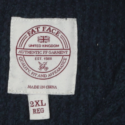 Fat Face Men's Blue 2XL Pullover Jumper