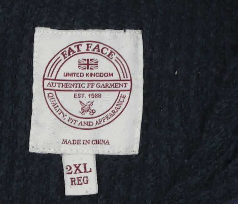 Fat Face Men's Blue 2XL Pullover Jumper