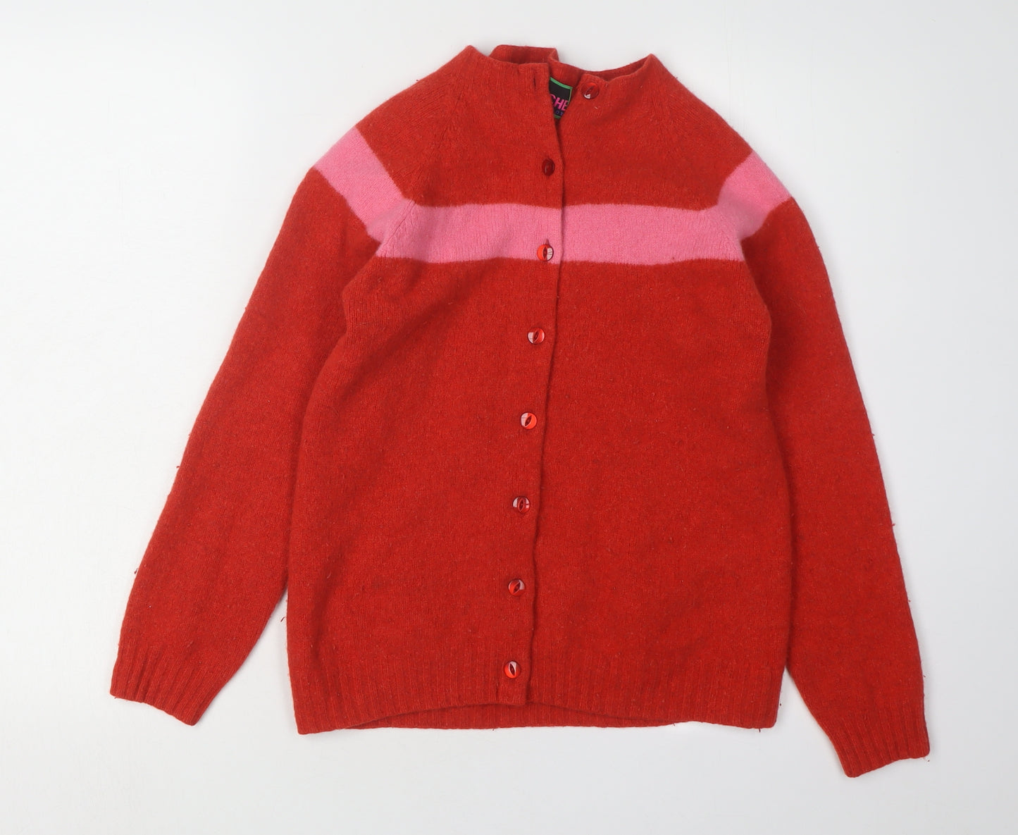 La Fetiche Women's Red Wool Cardigan - Size L