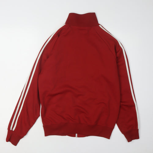 Fred Perry Men's Red Full Zip Hoodie, Size L