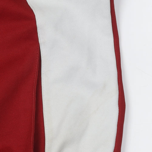 Fred Perry Men's Red Full Zip Hoodie, Size L