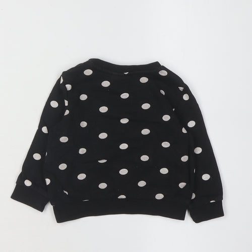 Disney Unisex Baby Minnie Mouse Jumper, Black, 6-9 Months