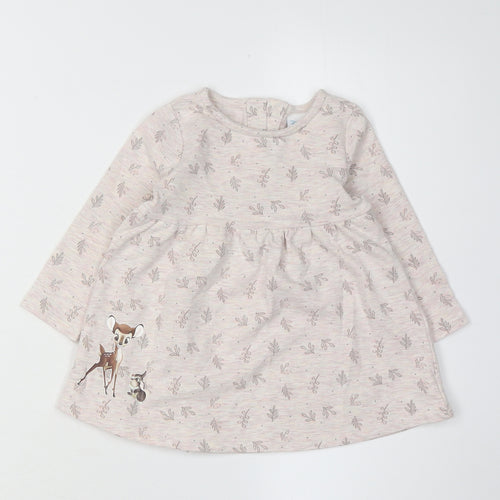 Disney Baby Pink Bambi Unisex Dress, Size 9-12 Mths