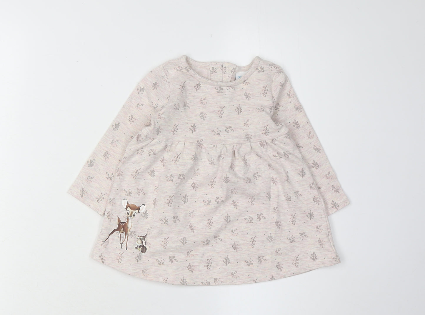 Disney Baby Pink Bambi Unisex Dress, Size 9-12 Mths