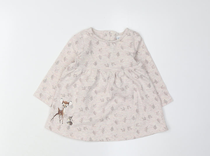 Disney Baby Pink Bambi Unisex Dress, Size 9-12 Mths