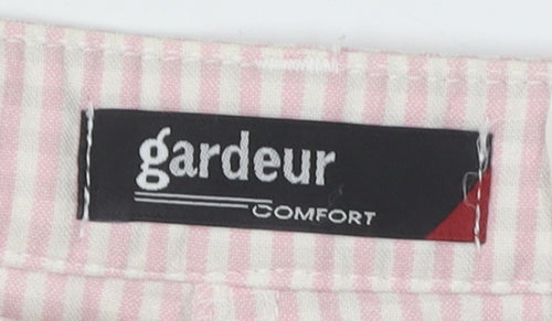 Gardeur Women's Pink Check Trousers Size 20