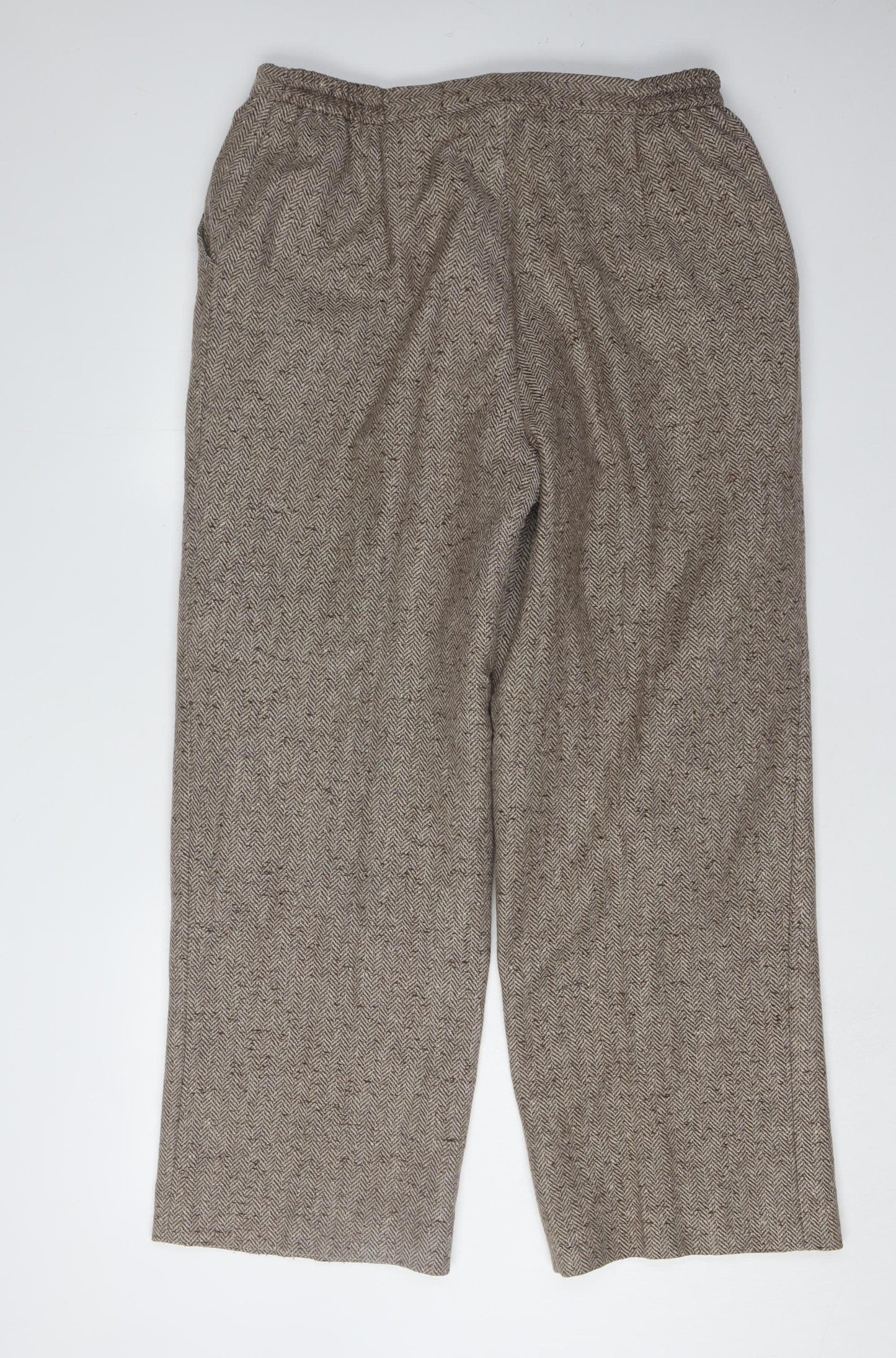 Penny Plain Women's Brown Wool Trousers Size 18