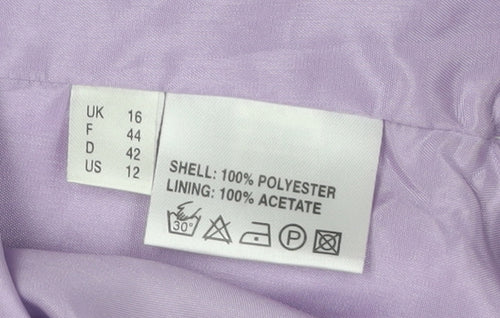Jacques Vert Women’s Purple Embroidered Blouse Size 16