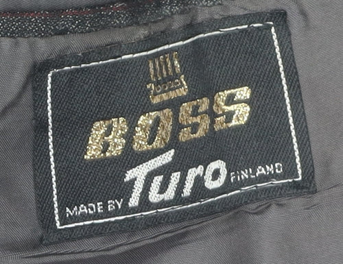 Hugo Boss Men's Black Regular Fit Trousers - Size 39