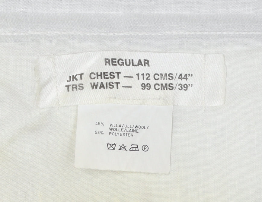 Hugo Boss Men's Black Regular Fit Trousers - Size 39