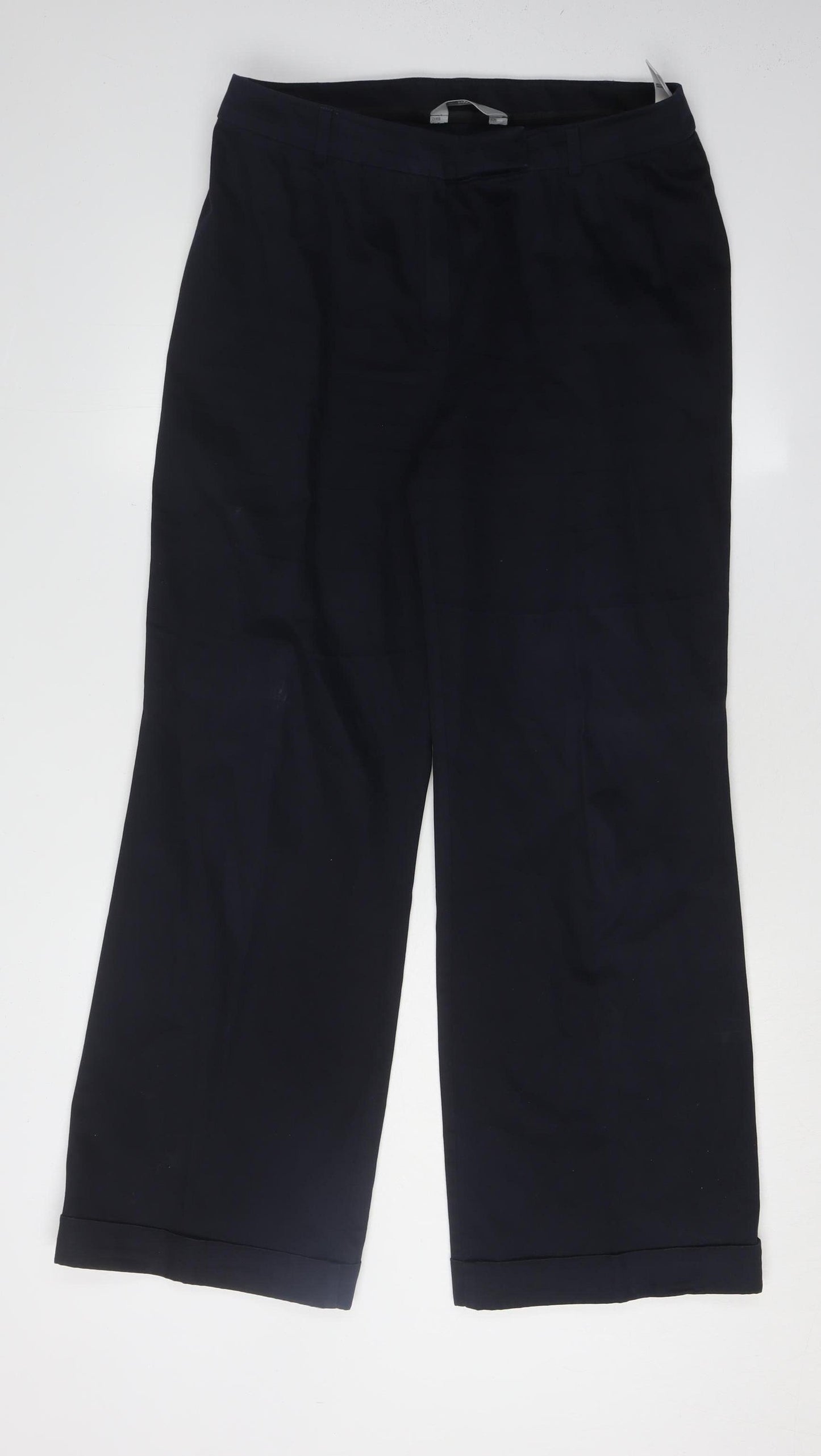 Marks and Spencer Women's Black Wide-Leg Trousers