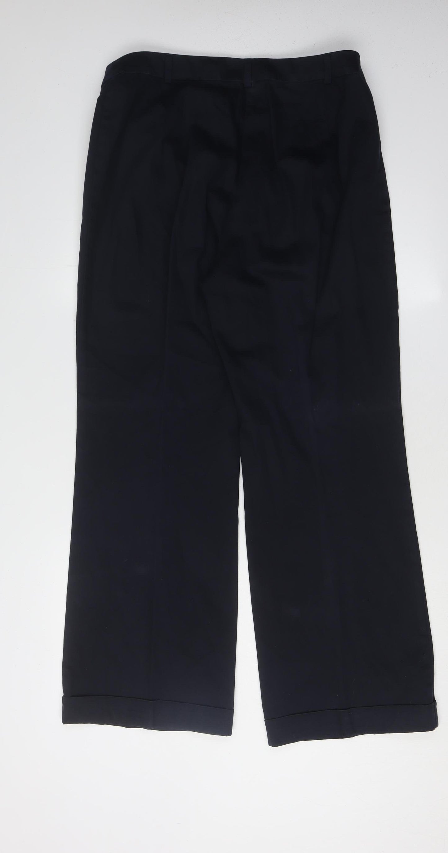 Marks and Spencer Women's Black Wide-Leg Trousers