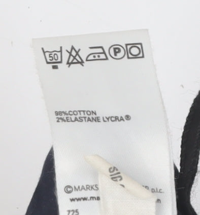 Marks and Spencer Women's Black Wide-Leg Trousers