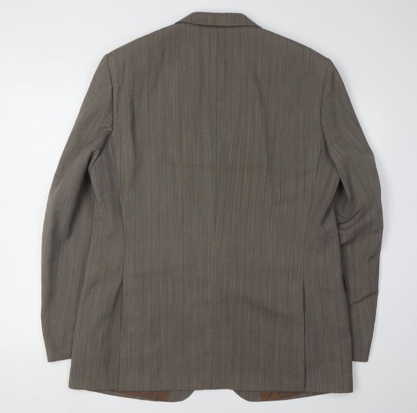 Odermark Men's Brown Striped Blazer, 44R Classic Style