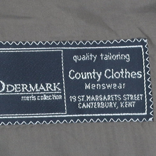 Odermark Men's Brown Striped Blazer, 44R Classic Style