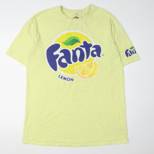 Fanta Men's XS Yellow Graphic Print T-Shirt