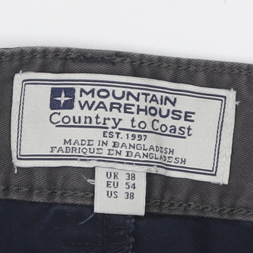 Mountain Warehouse Men's Blue Chino Shorts - Size 38