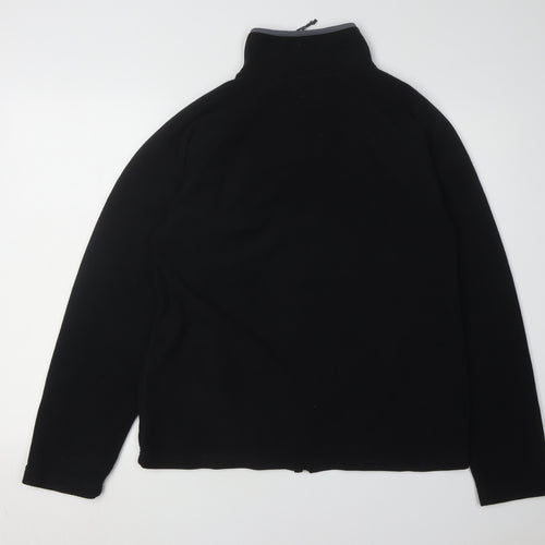 Nordic Alpine Men's Black Fleece Jacket, Size M