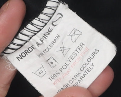 Nordic Alpine Men's Black Fleece Jacket, Size M