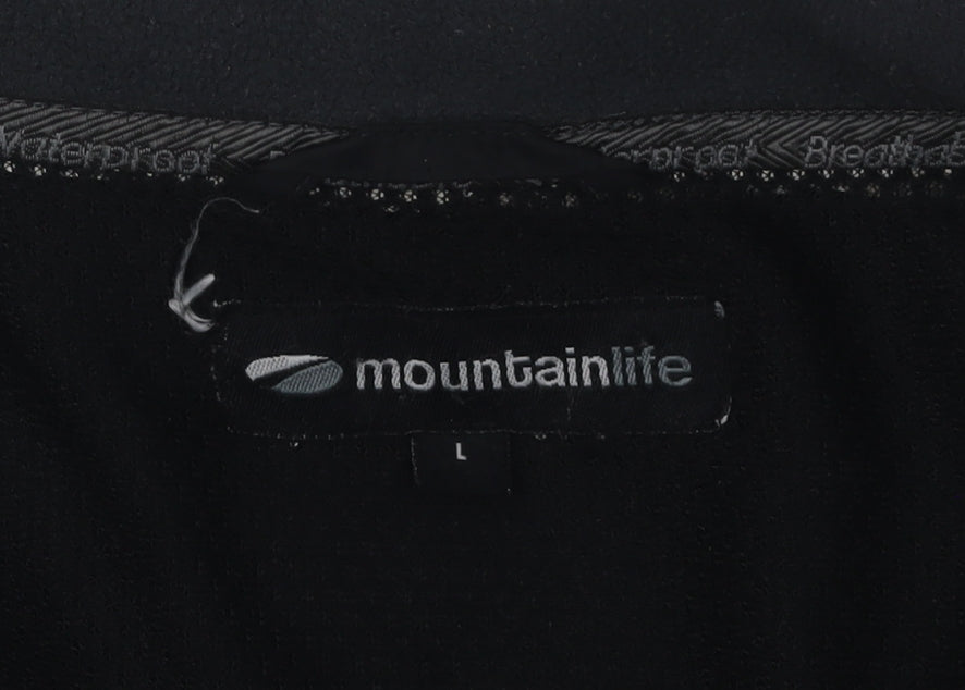 Mountain Life Men's Black Fleece Jacket L