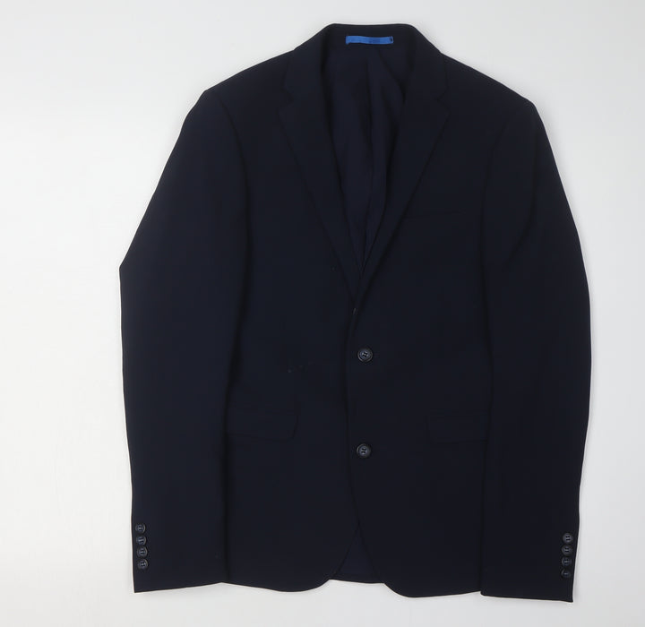 ONE SIX5IVE Men's Blue Slim Fit Blazer 36R