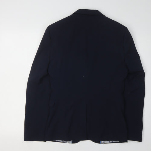 ONE SIX5IVE Men's Blue Slim Fit Blazer 36R