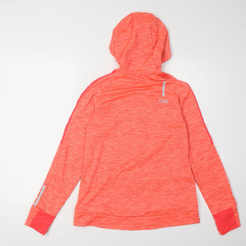 Decathlon Unisex Adults Red Hoodie 12 with Reflective Accents