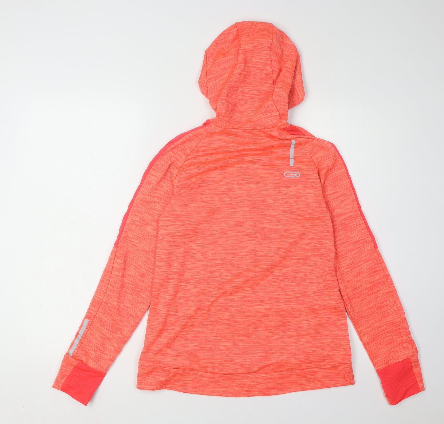 Decathlon Unisex Adults Red Hoodie 12 with Reflective Accents
