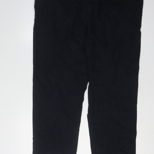 Marks and Spencer Men's Black Linen Trousers XL